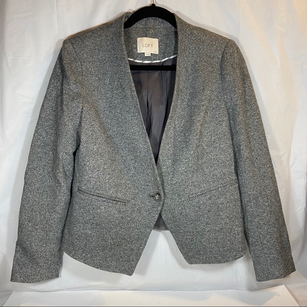 Petite! Loft knit, wool-style blazer (8P)